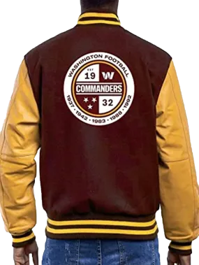 Men’s American Football Club Washington Commander Varsity Jacket | Men Varsity