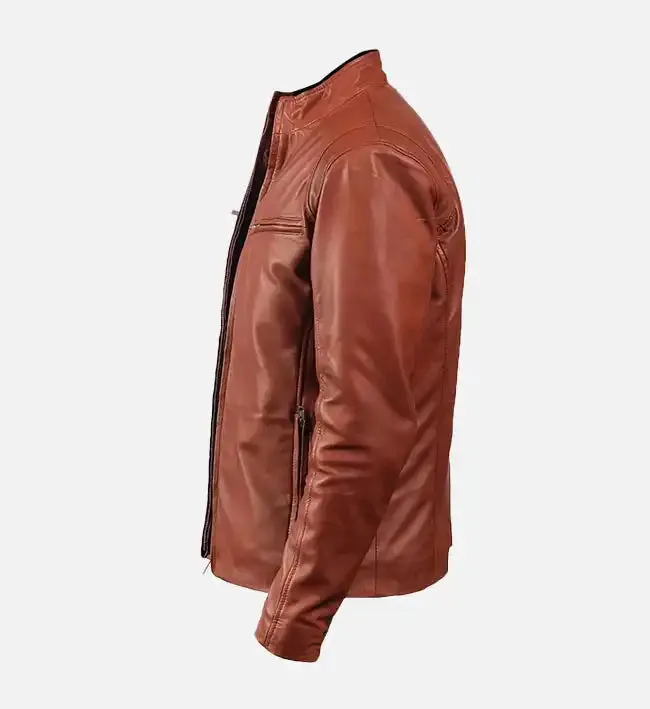 Men’s Iconic Brown Leather Jacket