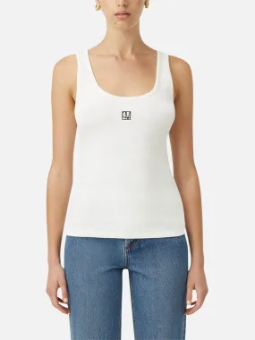 Nora Scoop Neck Tank - Soft White