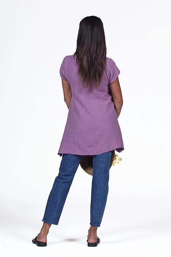 organic cotton gauze tunic