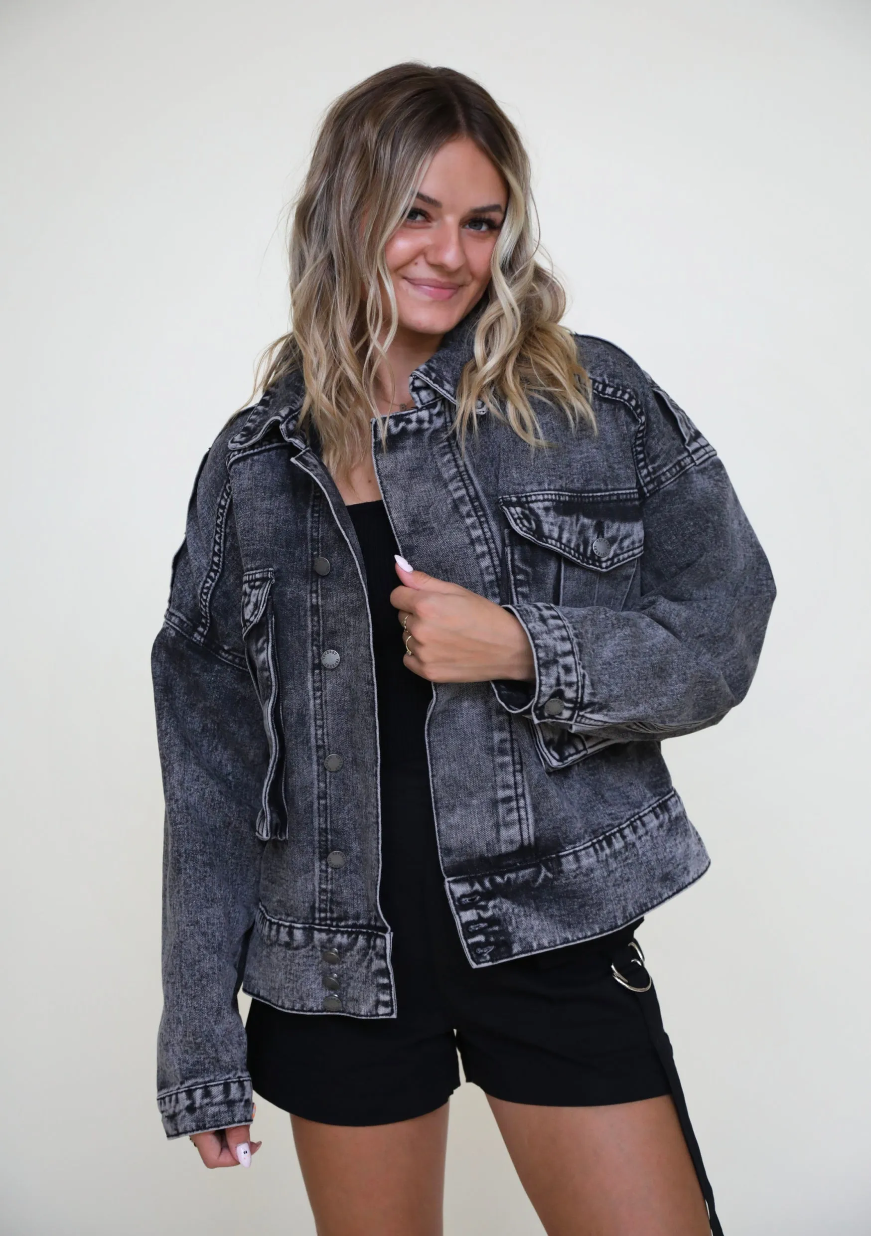 Parkside Cargo Oversized Jean Jacket