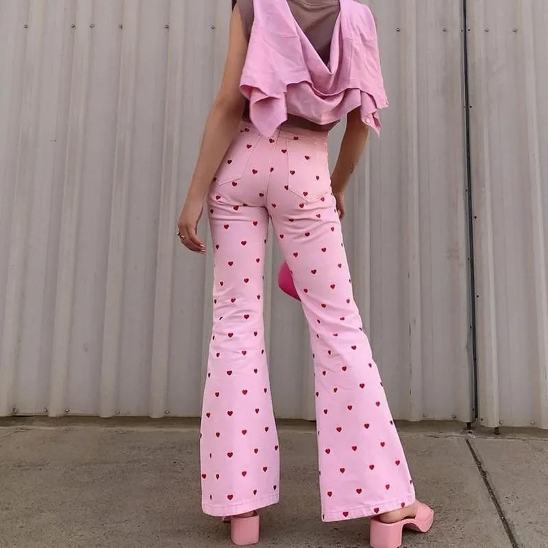 Pink Heart Pants