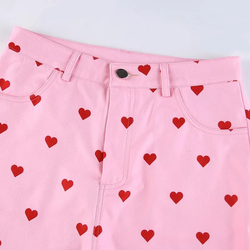 Pink Heart Pants