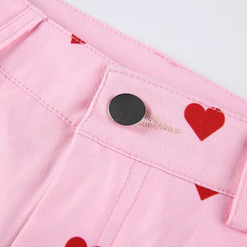 Pink Heart Pants