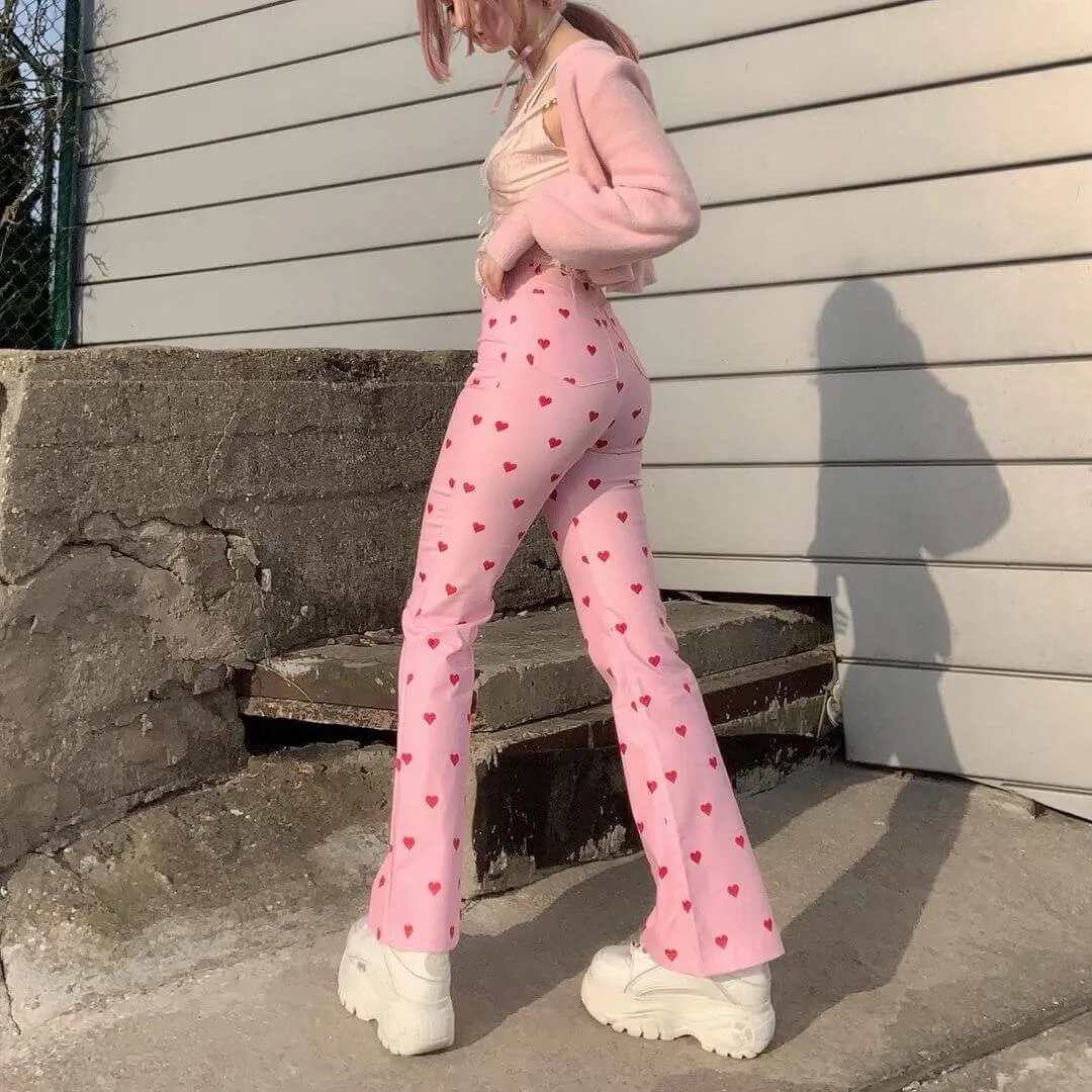 Pink Heart Pants