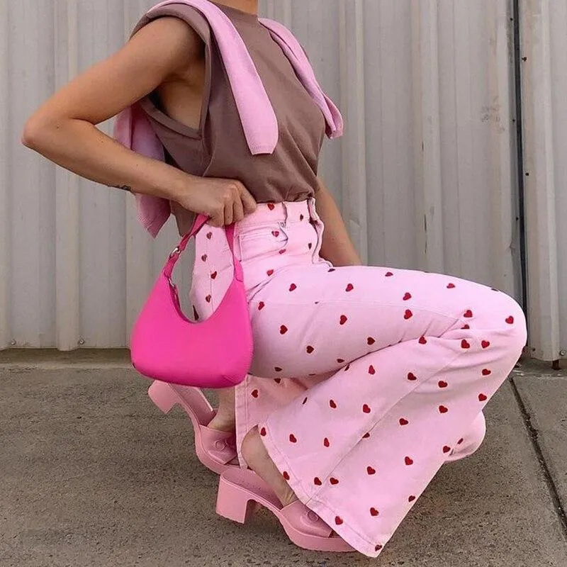 Pink Heart Pants