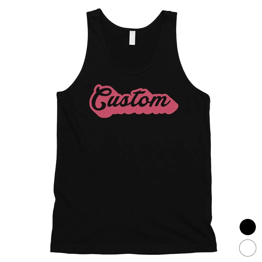 Pink Pop Up Text Amazing Bright Custom Mens Personalized Tank Tops