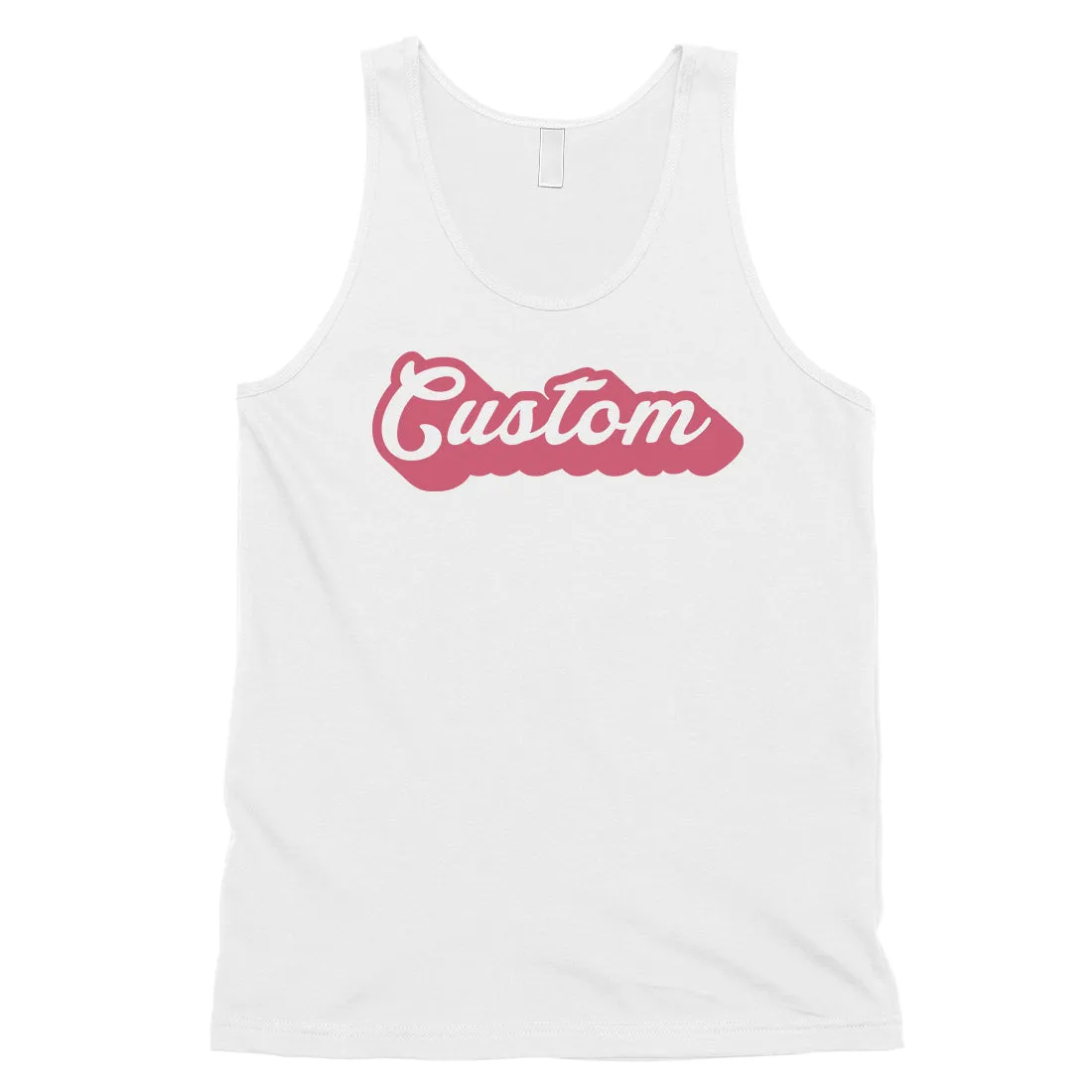 Pink Pop Up Text Amazing Bright Custom Mens Personalized Tank Tops