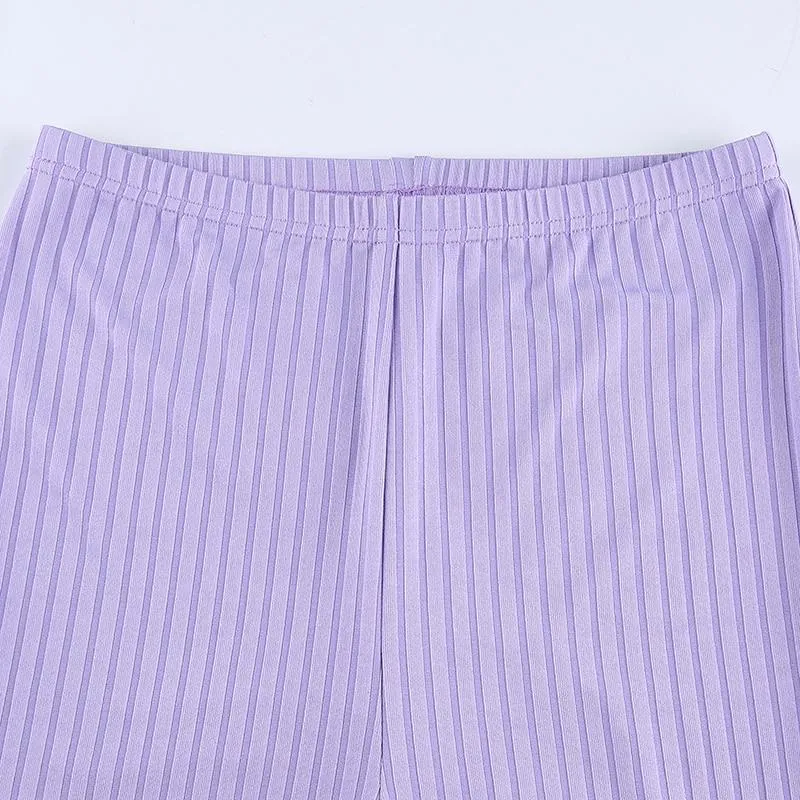 Purple Flare Pants