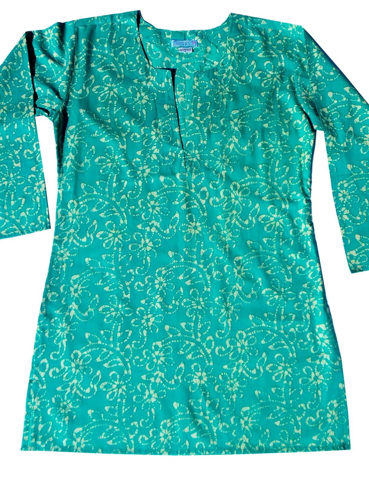 Raja Cotton Tunic Aqua Batik