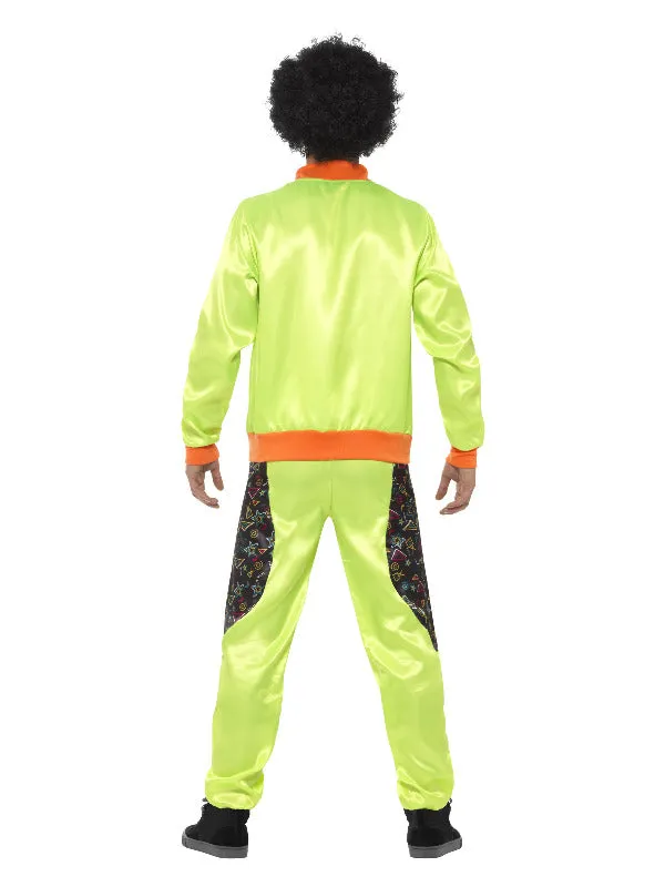 Retro Shell Suit Costume, Mens, Neon Green