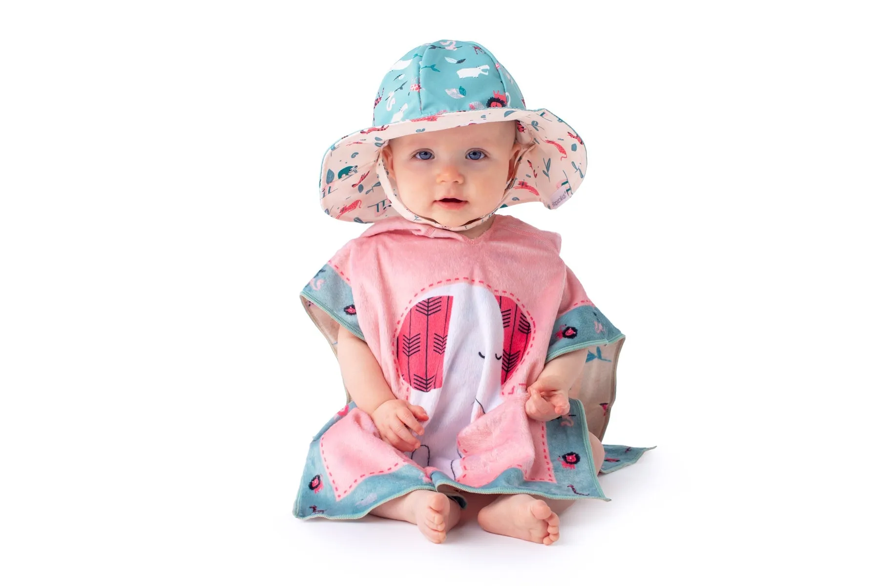 Reversible Baby Cover Up - Elephant | Zoo (one size only)