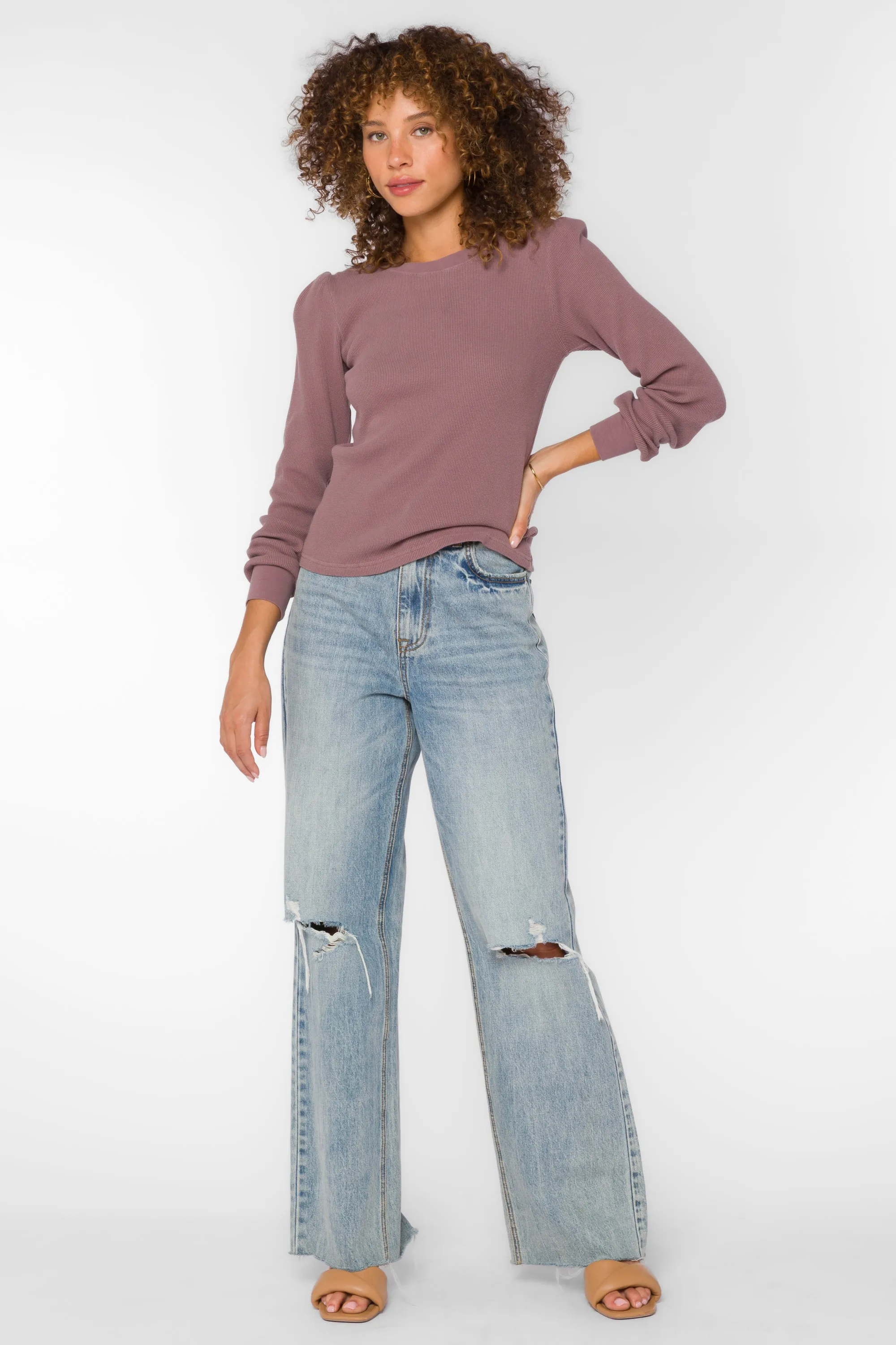 Russel Mauve Top