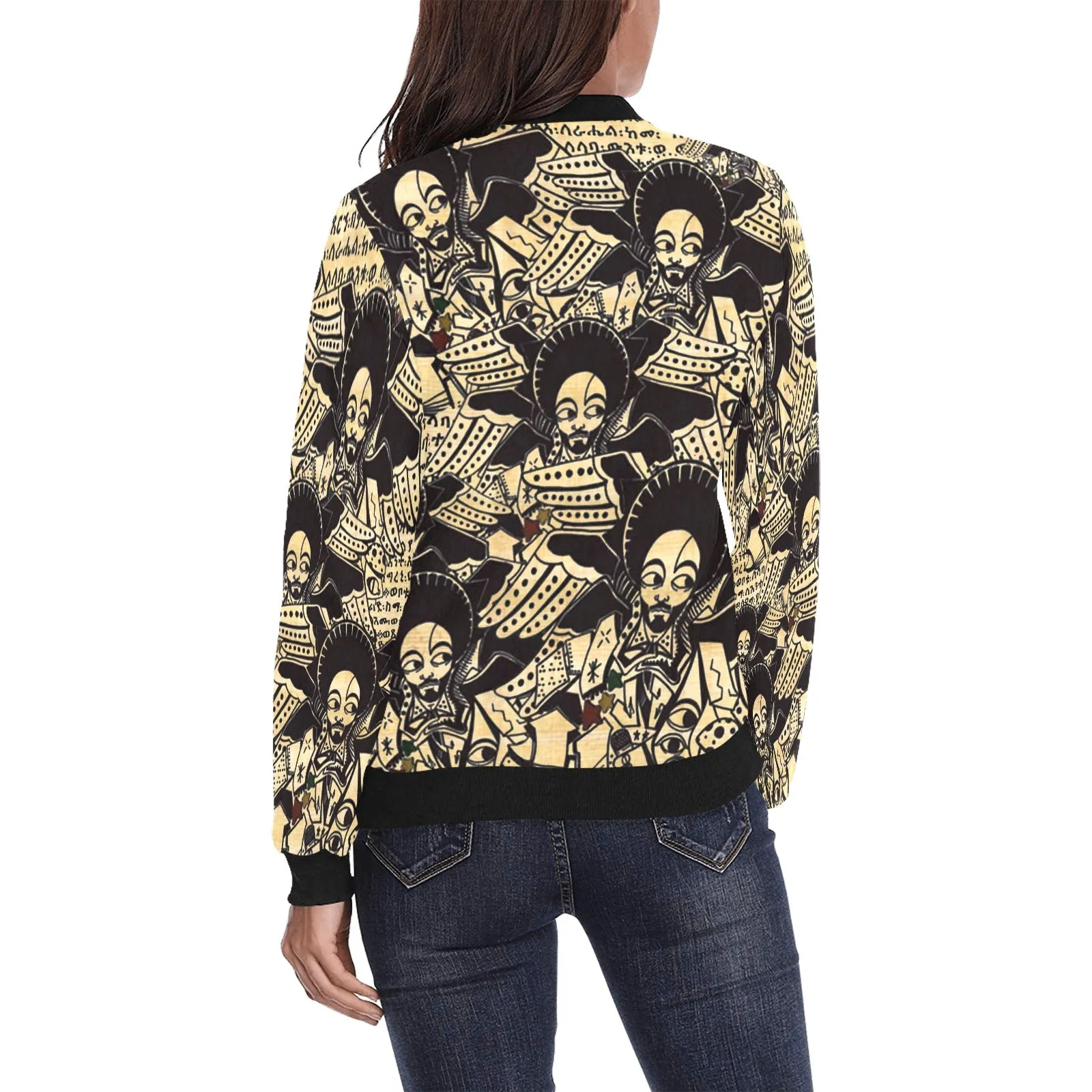 SATTA MASSAGANA All Over Print Bomber Jacket for Women