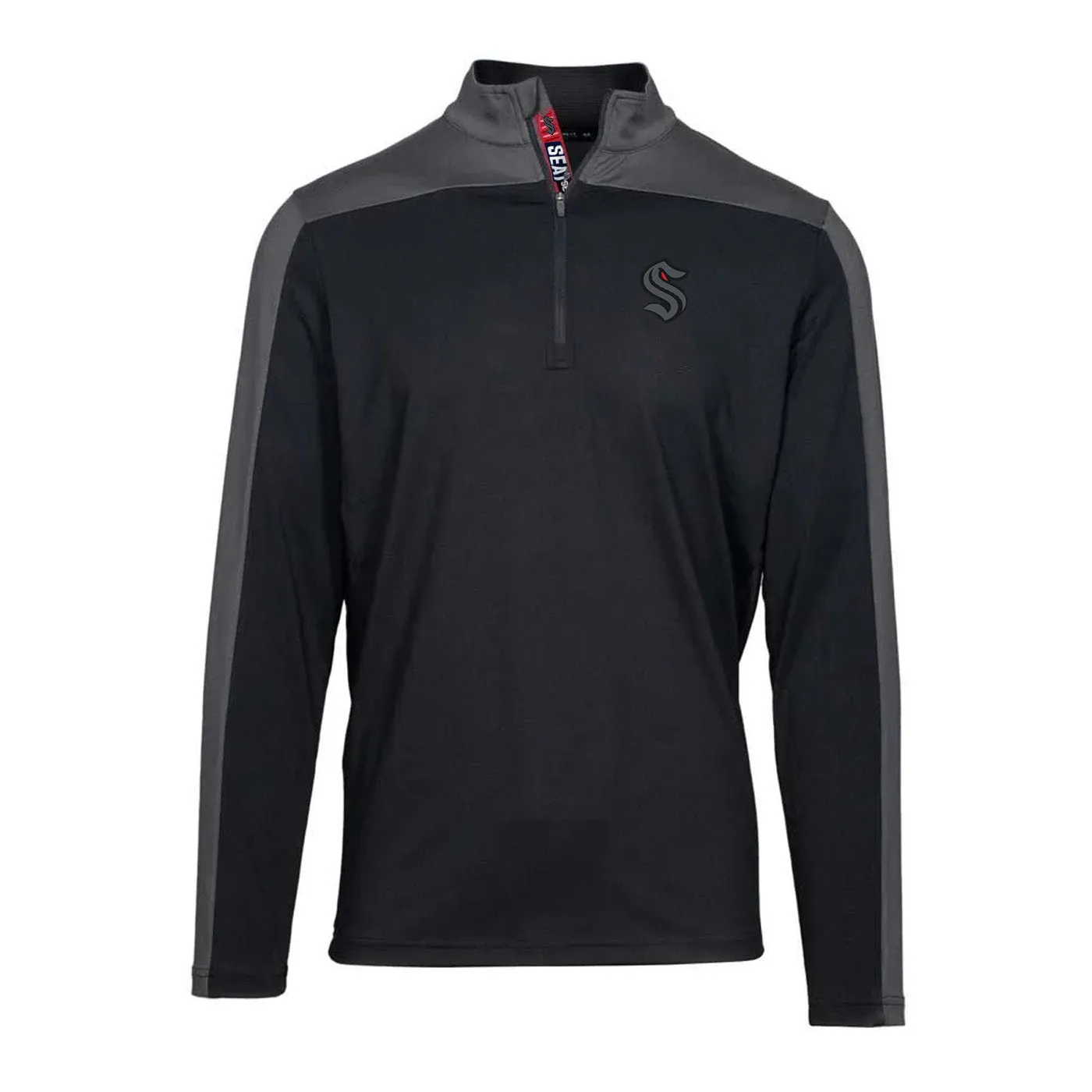 Seattle Kraken Red Eye Pitch Quarter Zip Pullover