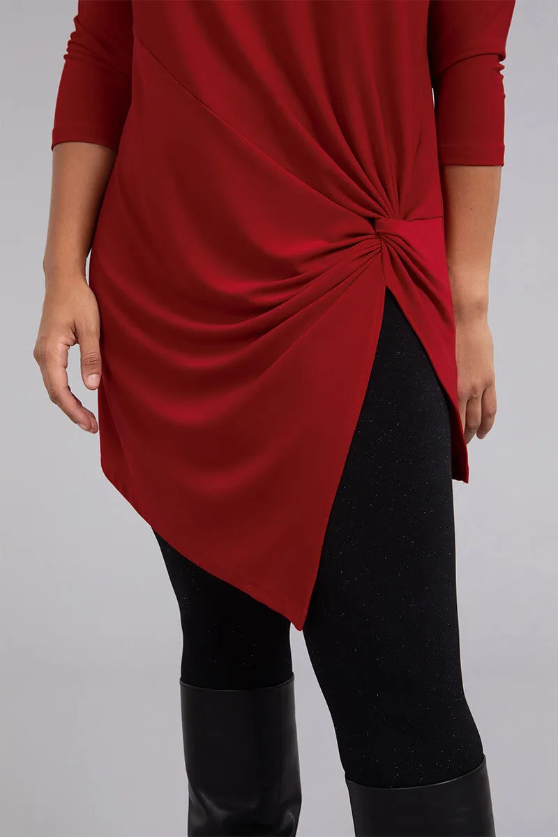 Side Twist Tunic | Red