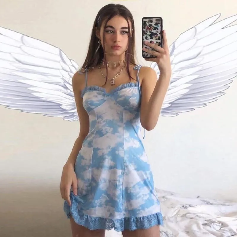 Sky Blue Mini Dress