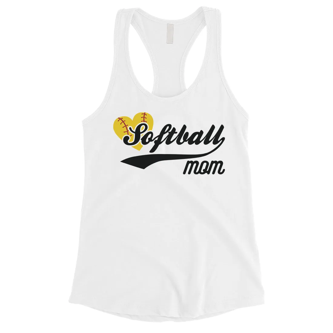 Softball Mom Tank Top Womens Racerback Sleeveless Top Gift For Mom