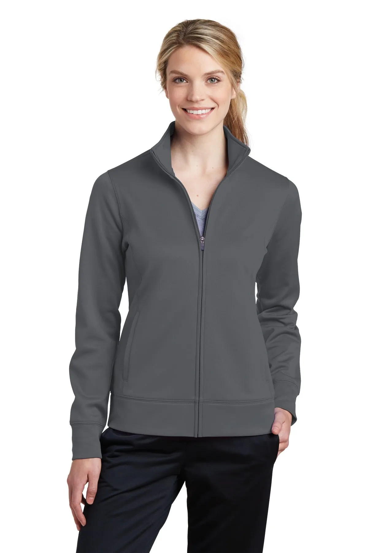 Sport-Tek® Ladies Sport-Wick® Fleece Full-Zip Jacket.  LST241