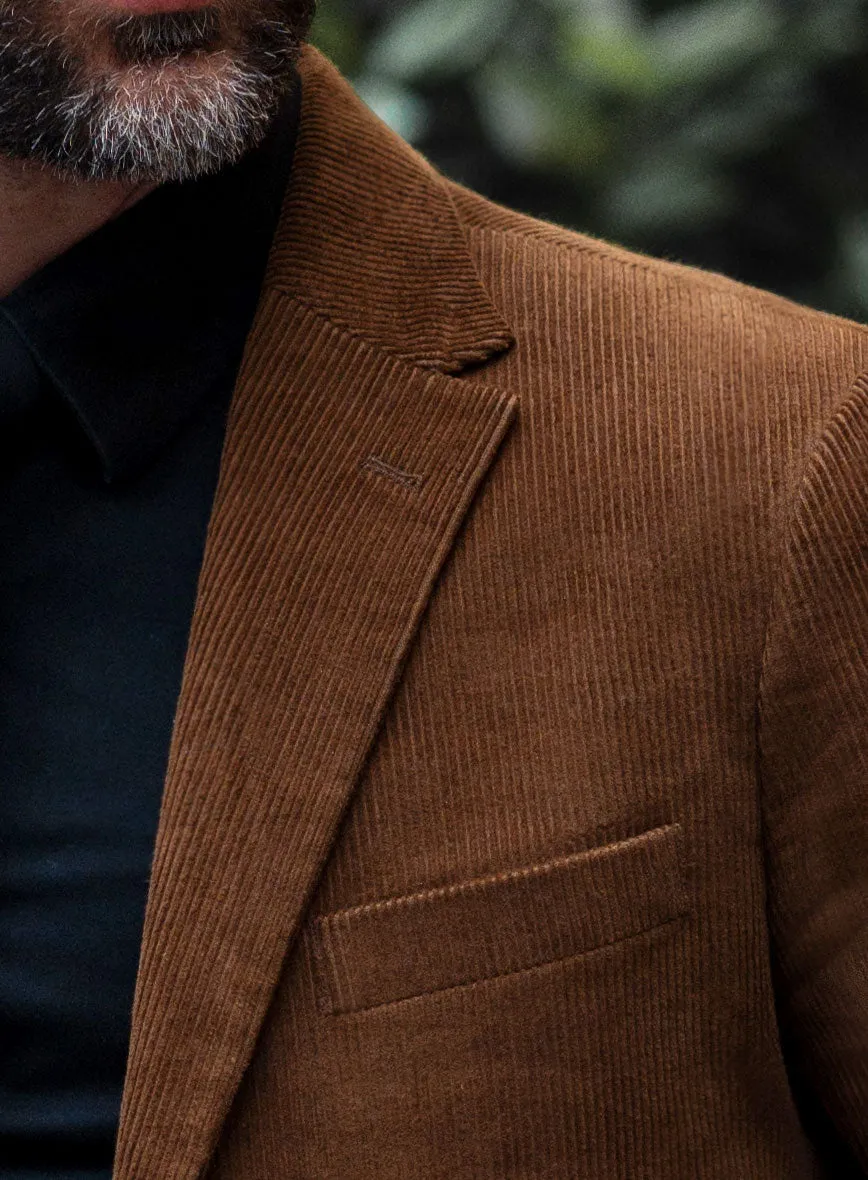 Spring Brown Corduroy Jacket