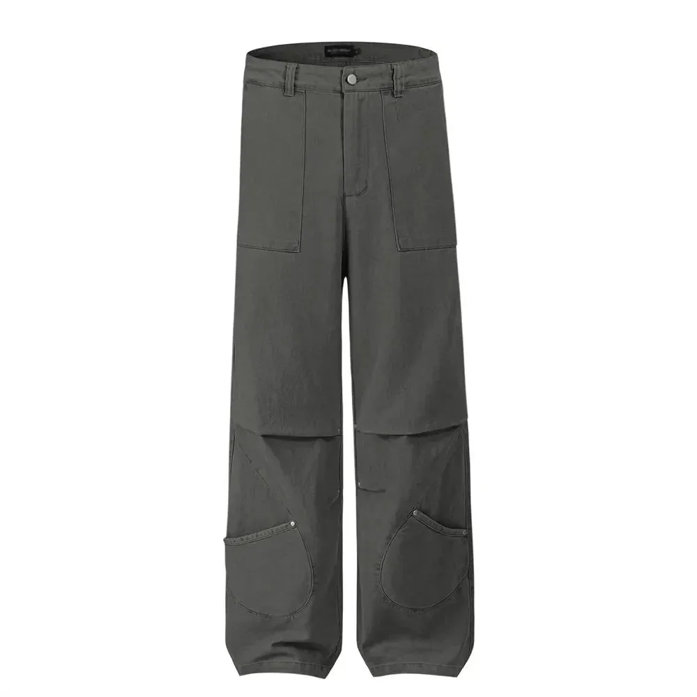 Stacked Patch Pocket Pants