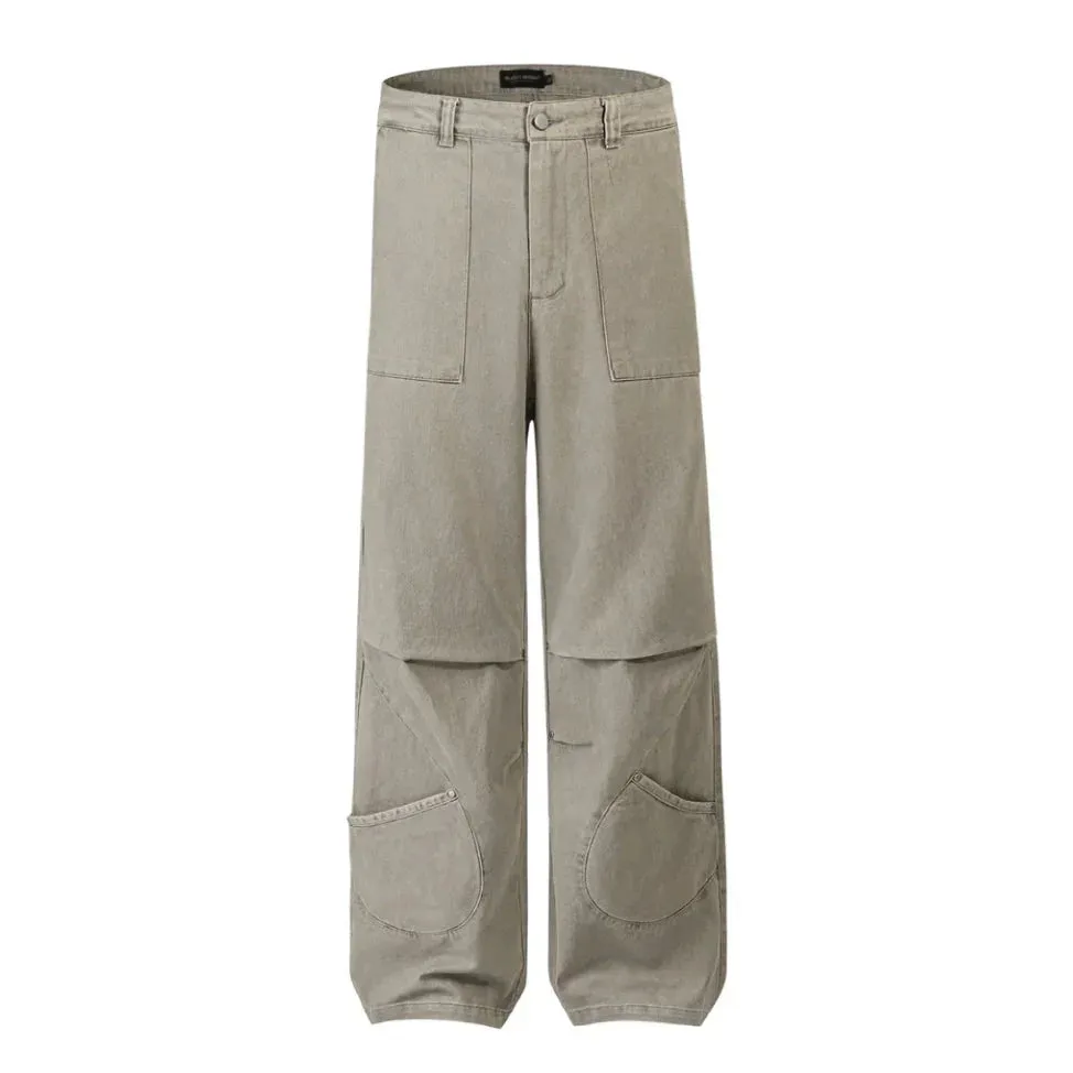 Stacked Patch Pocket Pants