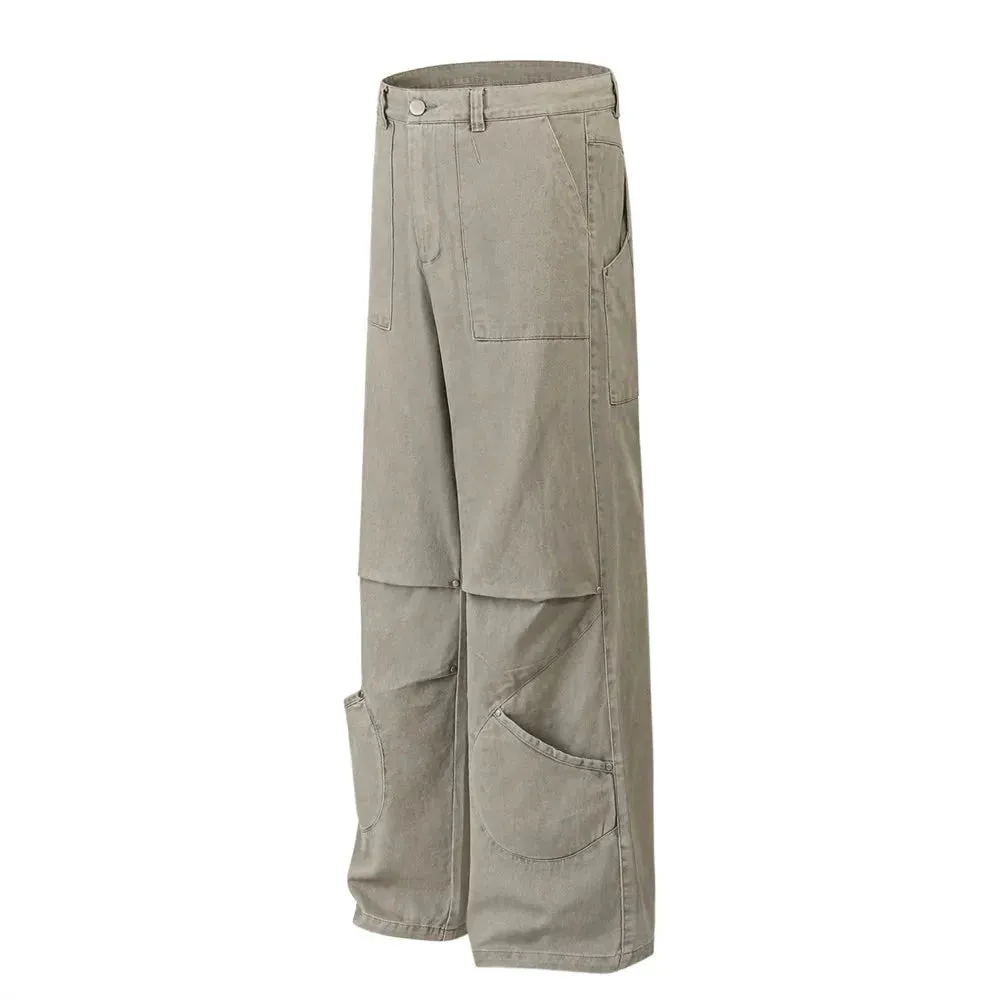 Stacked Patch Pocket Pants