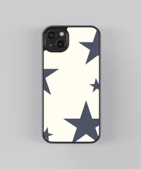 Stars Pattern Y2K Glass Phone Case Cover