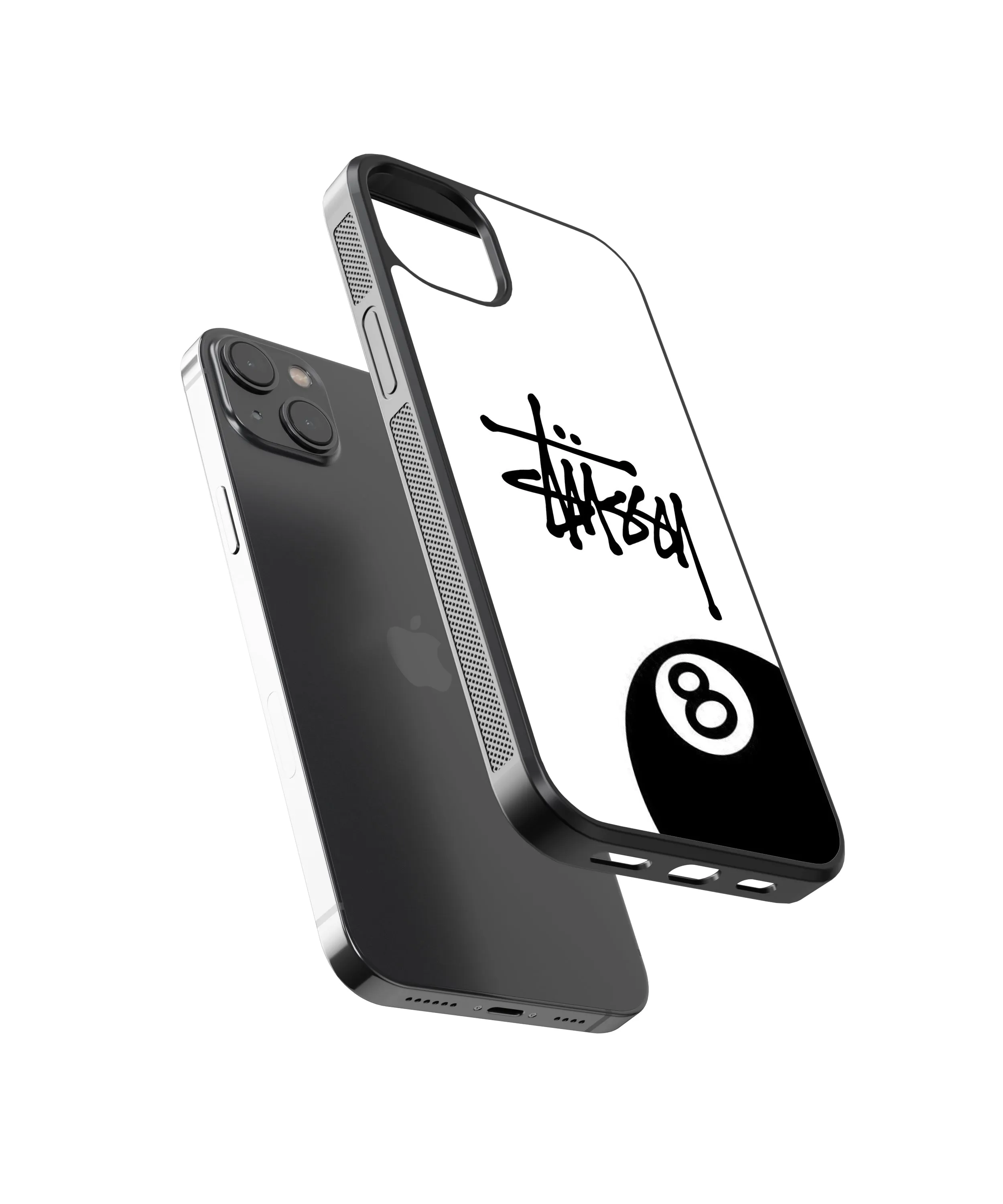 Stussy 8ball Y2K Glass Phone Case Cover