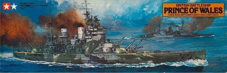 Tamiya 78011 British Battleship Prince Of Wales 1/350 Model Kit TAM78011