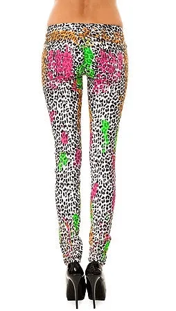 Tripp NYC The Neon Leopard Paintball Pant