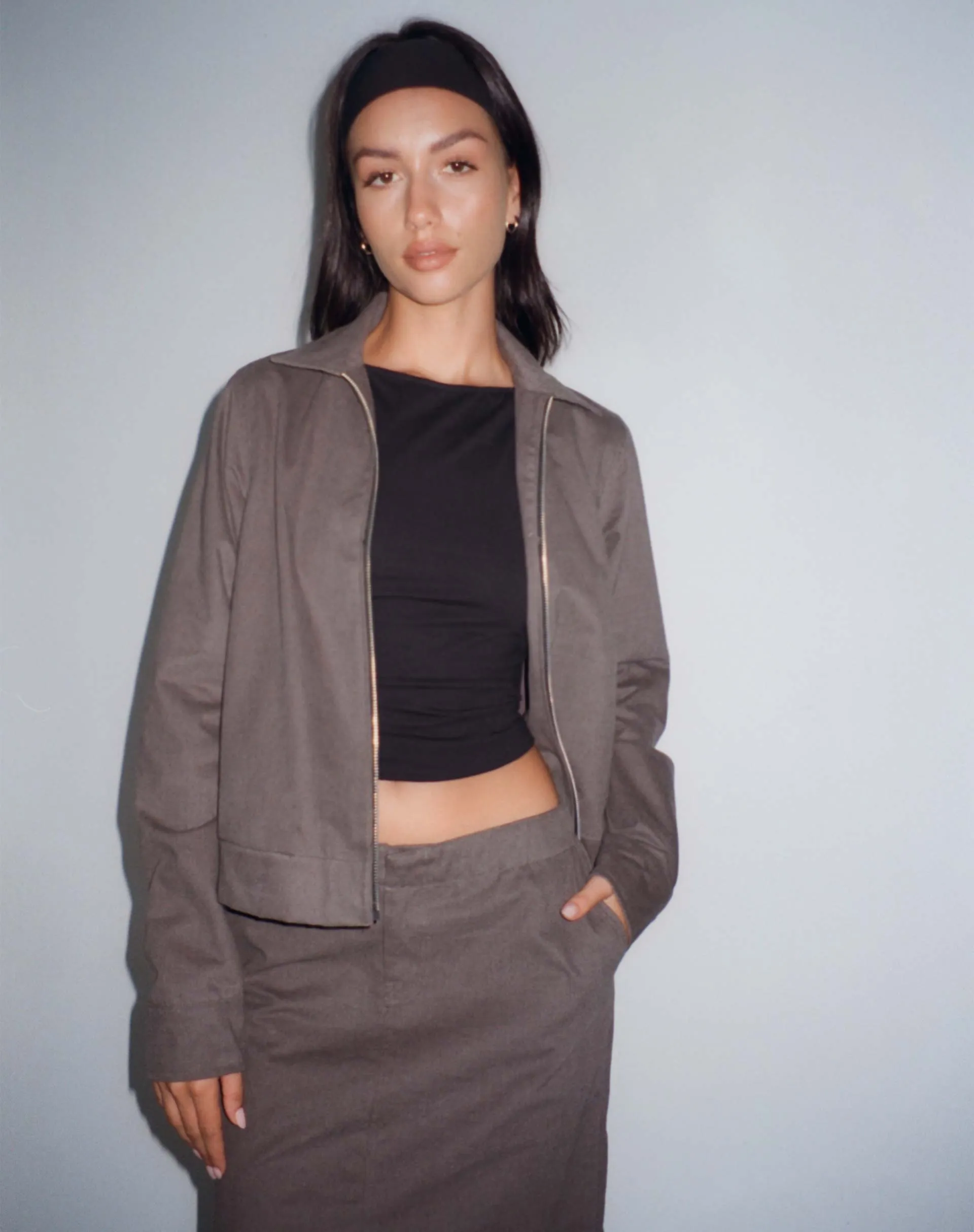 Tumbas Jacket in Dark Grey