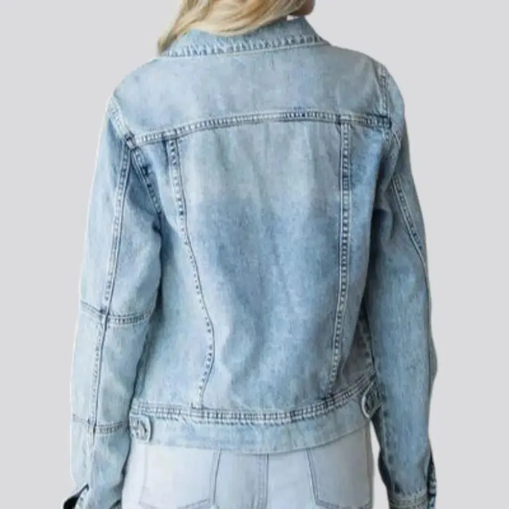 Vintage grunge jeans jacket for women