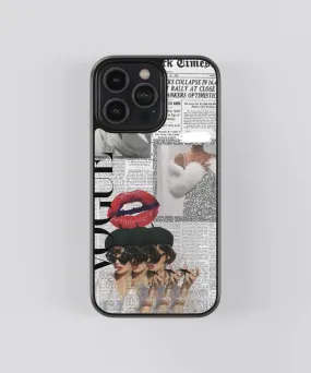 Vogue Y2K Glass Phone Case Cover