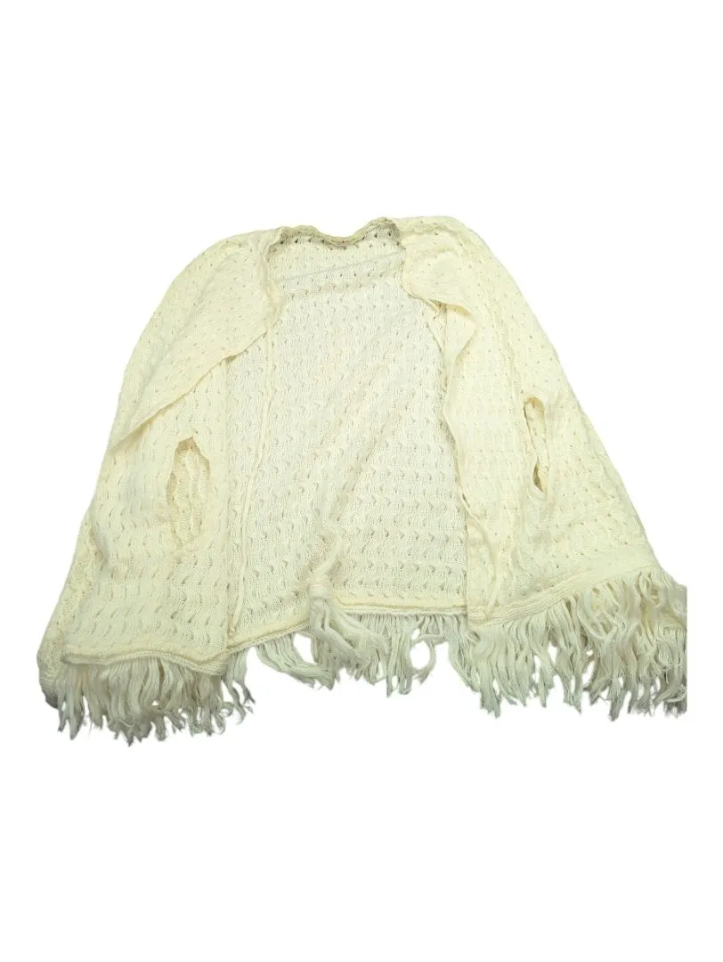 White Knitted Poncho