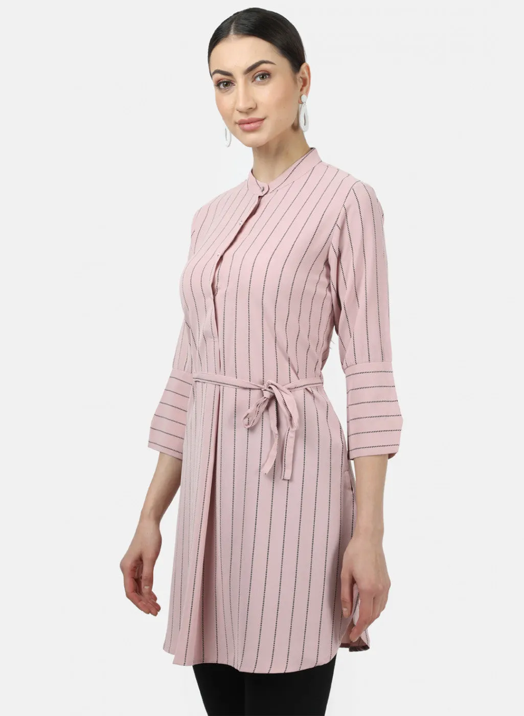 Womens Pink Stripe Tunics