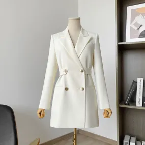 Women's Waist Slimming Small Suit Jacket white or black