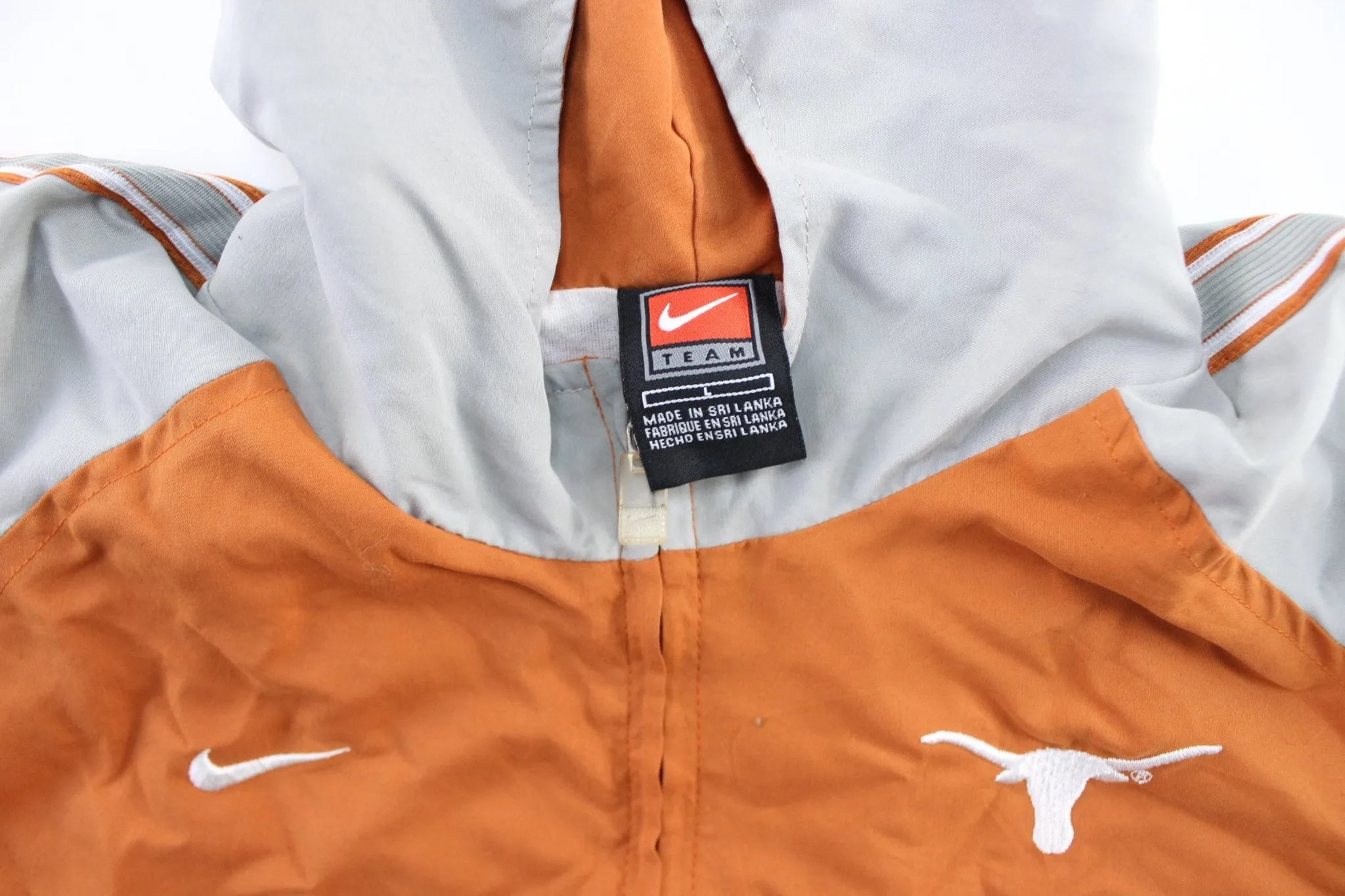 Women's Y2K Nike Embroidered Logo Texas Longhorns Zip Up Jacket