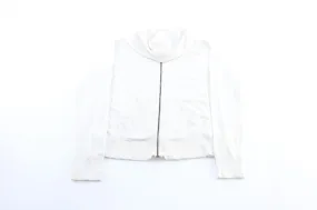 Women's Y2K Nike Embroidered Logo White Zip Up Jacket