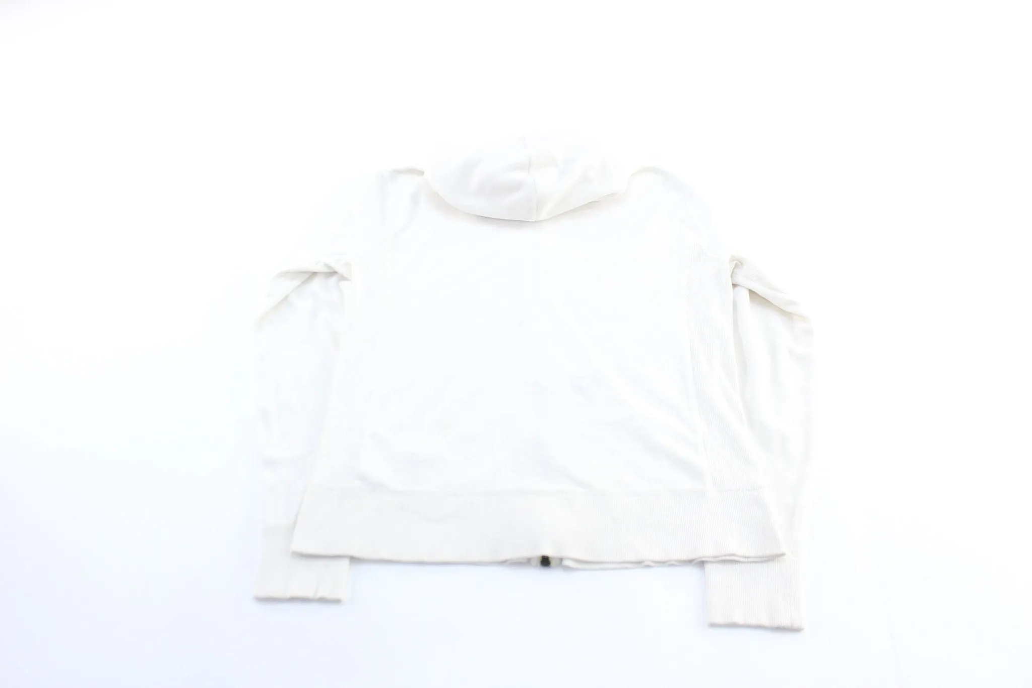 Women's Y2K Nike Embroidered Logo White Zip Up Jacket