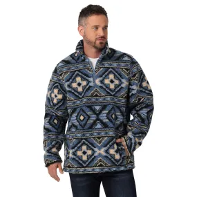 Wrangler | 1/4 Zip Blue Sherpa Pullover