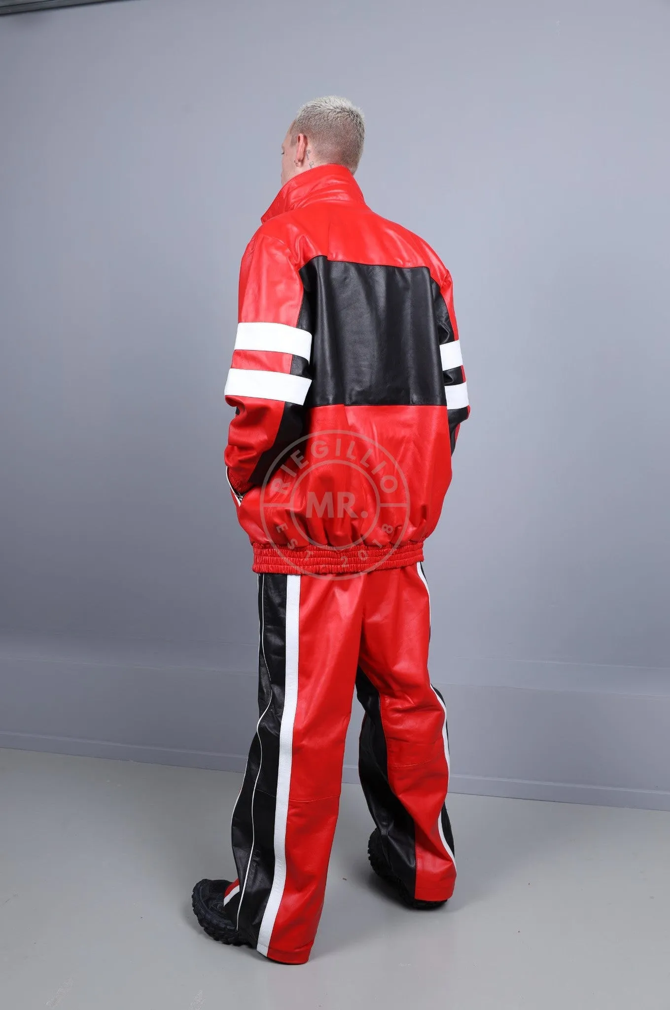 Xtreme Loose Leather Tracksuit Jacket