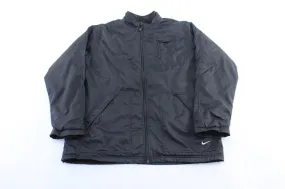 Y2K Nike Embroidered Logo Black Zip Up Jacket